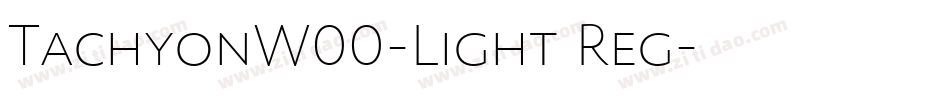 TachyonW00-Light Reg字体转换